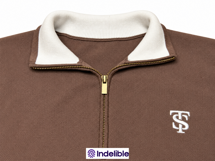 Mocha Quarterzip
